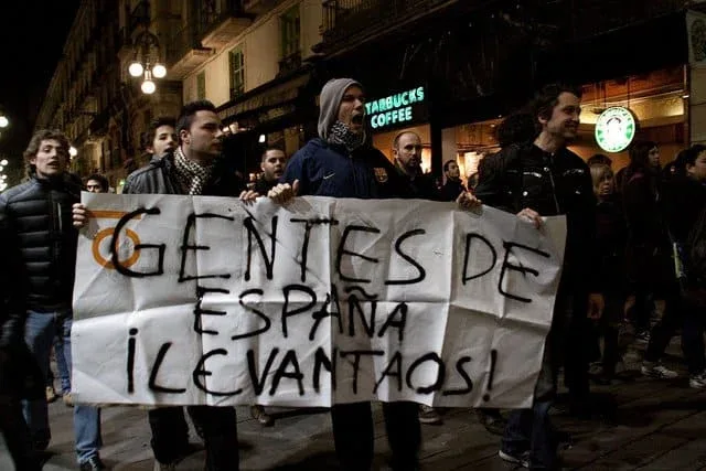 Manifestantes en Sada. CC/Fotomovimiento